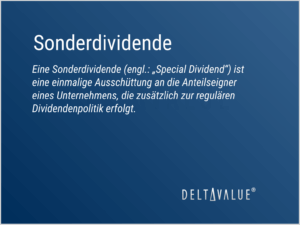 Sonderdividende - Definition