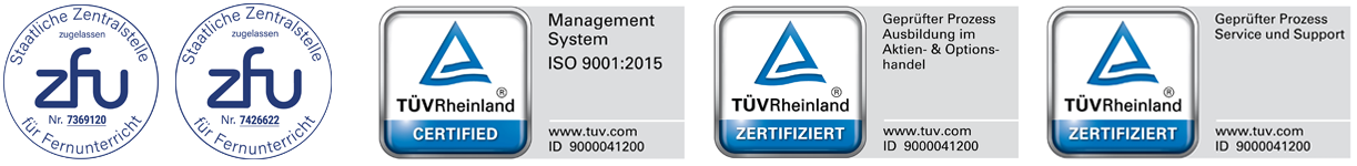 Doppelt staatlich geprüft & ISO 9001 TÜV-Rheinland-zertifiziert